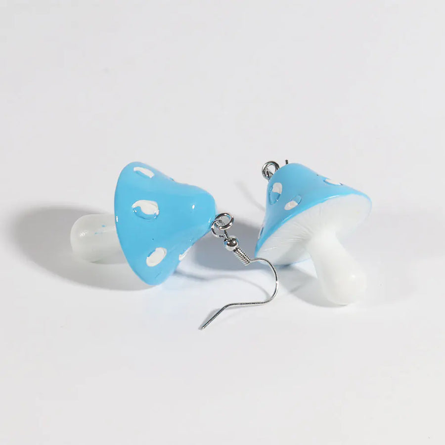 Cute Polka Dot Mushroom Earrings for Women (Unique Design)