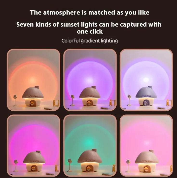Mushroom House Humidifier Light – Cute Mist Humidifier + Cozy Night Light