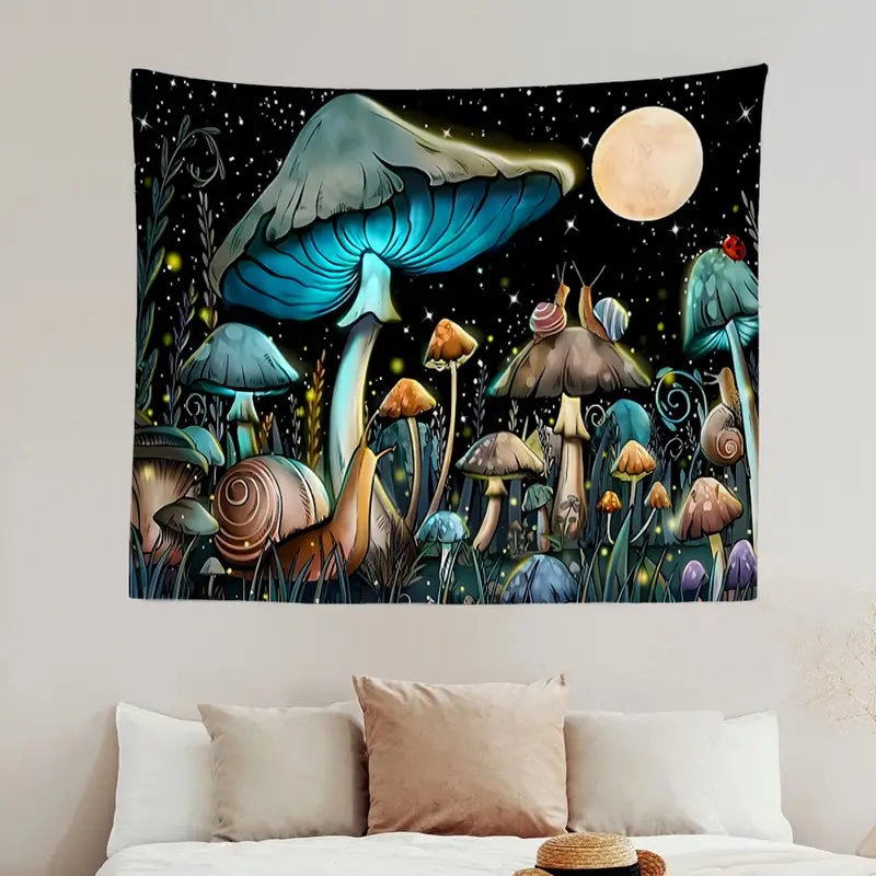 Festive wreath with red berries and gold accents on a door