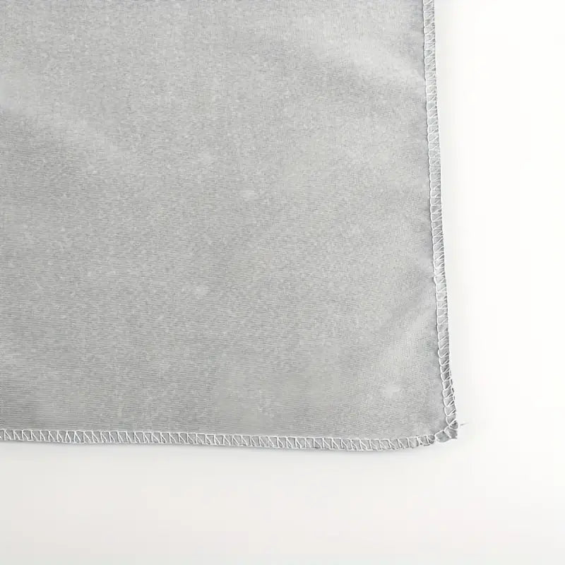 Gray fabric square with a white border