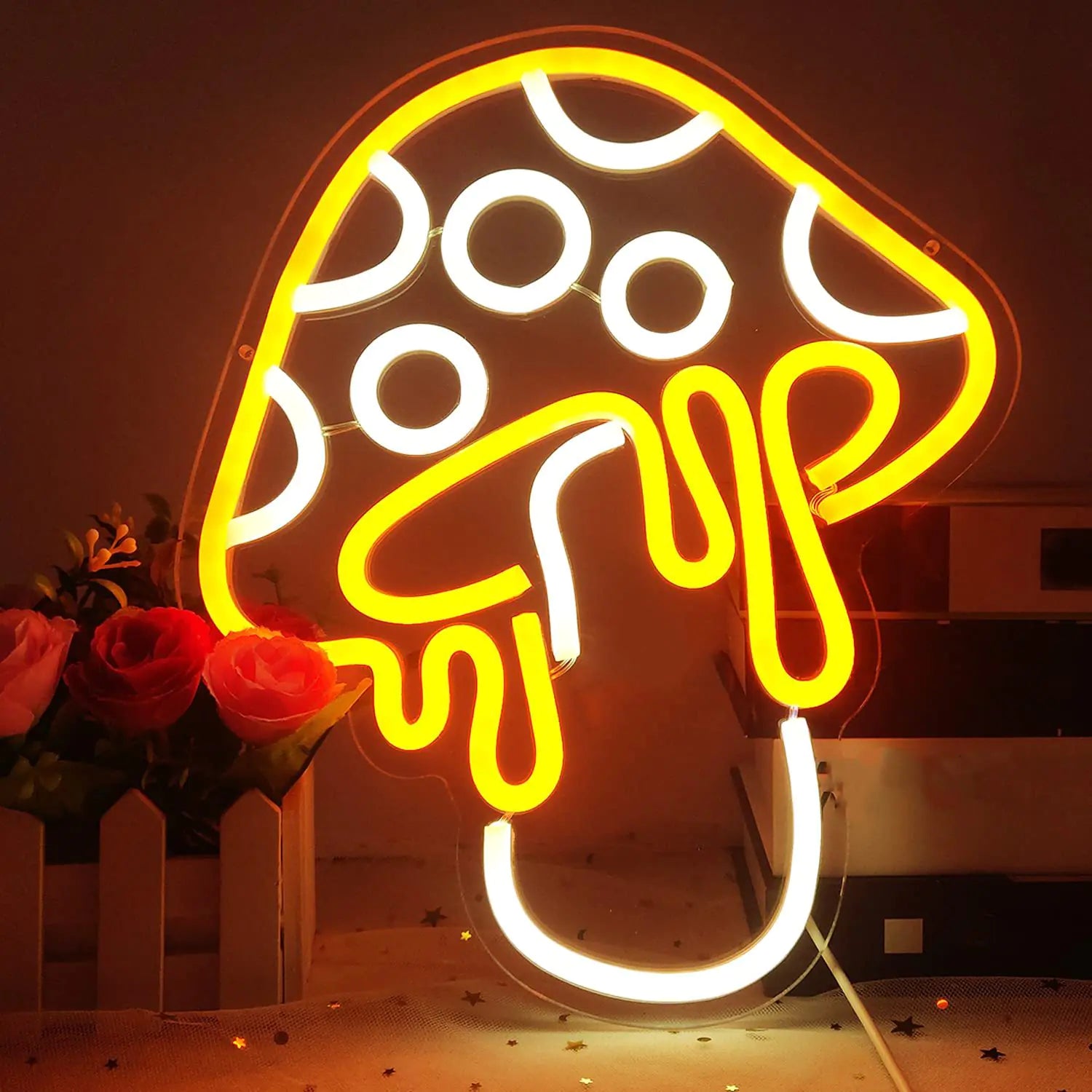 Neon Mushroom Sign for Bar Party Atmosphere Decor