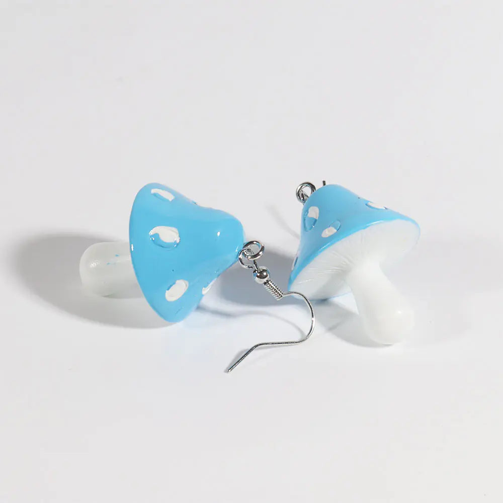 Cute Polka Dot Mushroom Earrings for Women (Unique Design)